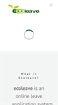 Mobile Screenshot of ecoleave.com